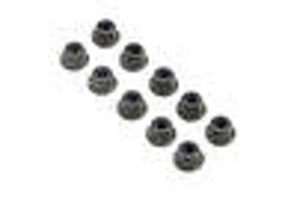 TLR (Team Losi Racing) TLR245017  M4 Flanged Lock Nuts (10)
