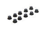 TLR (Team Losi Racing) TLR336005  M3 Flanged Aluminum Lock Nuts, Black (10)