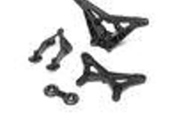 LOSI LOS214012  FR/RR Shock Tower Wing Stay: Mini-T 2.0, Mini-B