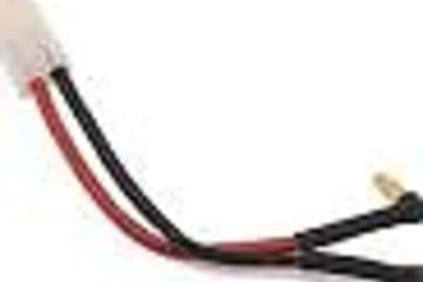 LRP LRP65838   LRP LIPO HARDCASE ADAPTER WIRE - 4MM MALE PLUG TO TAMIYA/JST PLUG 90 ANGLE