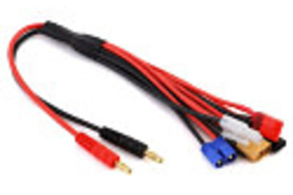 Racers Edge RCE1624   7-Function Charge Adapter to M 4mm bullets- 300mm wire