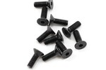 Protek RC PTK-H-2303   RC 4x12mm "High Strength" Flat Head Screws (10)