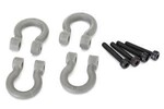 Traxxas 8234 Bumper D-rings, gray (front or rear)/ 2x12 CS (4)
