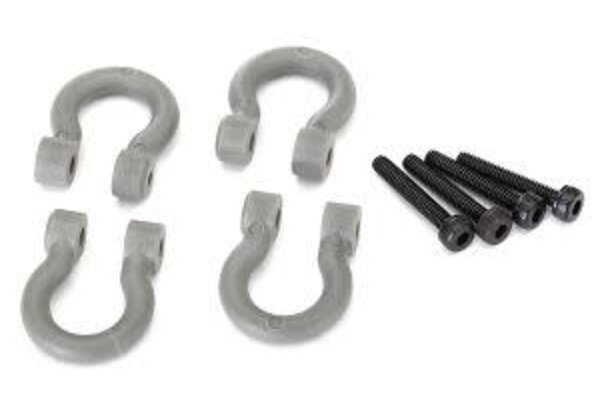 Traxxas 8234 Bumper D-rings, gray (front or rear)/ 2x12 CS (4)