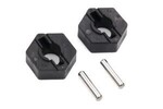 Traxxas 4954 Wheel hubs, hex (2)/ axle pins (2.5x12mm) (2)
