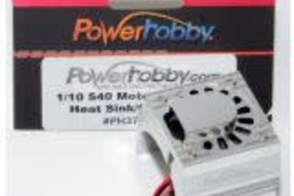 Powerhobby PHBPHF10FANSILVER  Aluminum Motor Heatsink Cooling Fan 1/10 540 / 550
