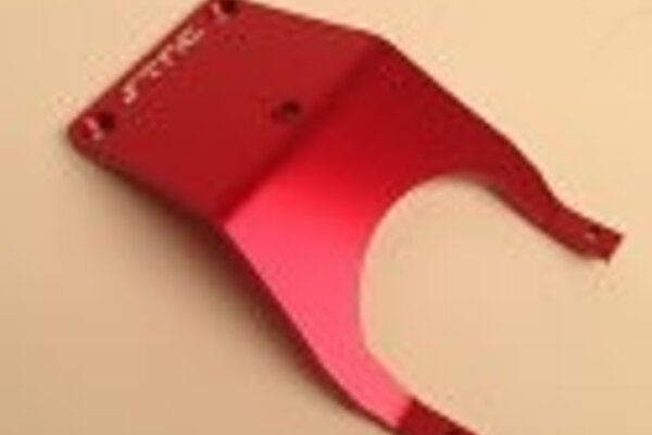 ST Racing Concepts SPTST3623FR  Aluminum Front Skid Plate, Red for Stampede