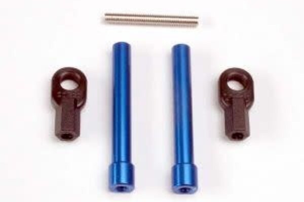 Traxxas 4944 Bellcrank posts, aluminum (2)/ steering link threaded rod (3x25mm)/ long rod ends (2)