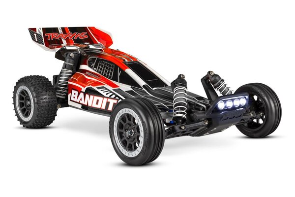 Traxxas 24054-61-RBLK Bandit®: 1/10 Scale Off-Road Buggy with TQ™ 2.4GHz radio system and LED lights