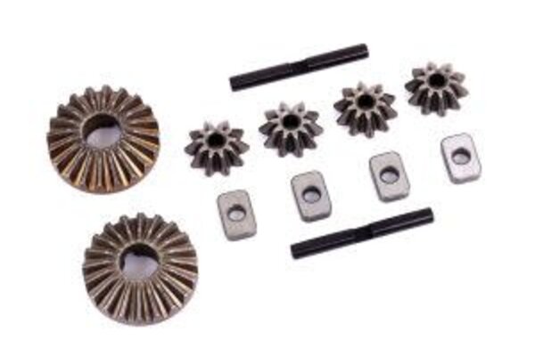Traxxas 9582 Gear set, differential (output gears (2)/ spider gears (4)/ spider gear shafts (2)/ spacers (4))