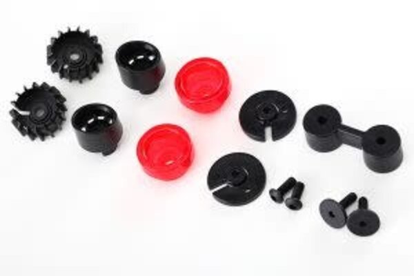 Traxxas 8314 Tail lights (2)/ tail light mounts (4) / exhaust tips (2)/ exhaust tip mount (1)/ 3x10 flat-head screws (2)/ 3x8 BCS (2)