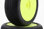 GRP TYRES GRPGBY09X  GRP Tires Sonic Pre-Mounted 1/8 Buggy Tires (2) (Yellow) (Extra Soft)