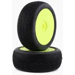 GRP TYRES GRPGBY09X  GRP Tires Sonic Pre-Mounted 1/8 Buggy Tires (2) (Yellow) (Extra Soft)