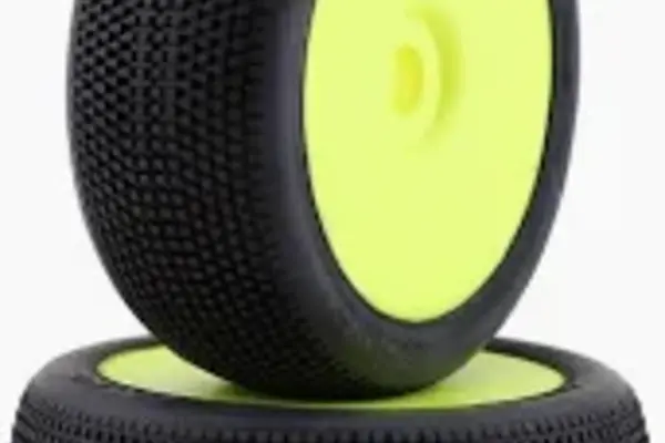 GRP TYRES GRPGBY09X  GRP Tires Sonic Pre-Mounted 1/8 Buggy Tires (2) (Yellow) (Extra Soft)