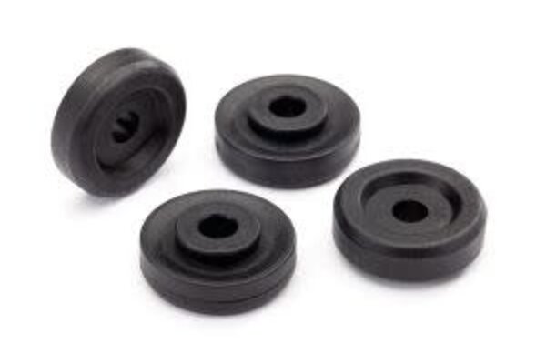 Traxxas 8957 Wheel washers, black (4)