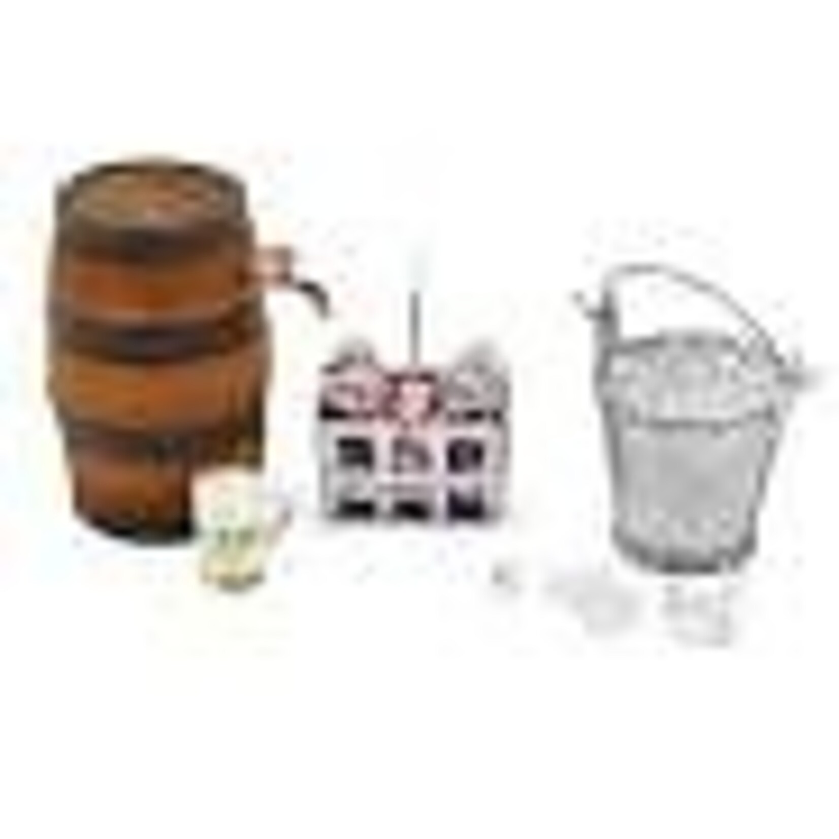 Yeah Racing YEA-YA-0368 Yeah Racing Scale Crawler Camping Set w/Ice, Bucket, Coke, Crate, Barrel