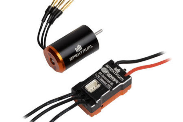 SPEKTRUM SPMXSEMC18 Firma 8A Sensored Brushless ESC / Motor Combo: 1/24 Rock Crawlers