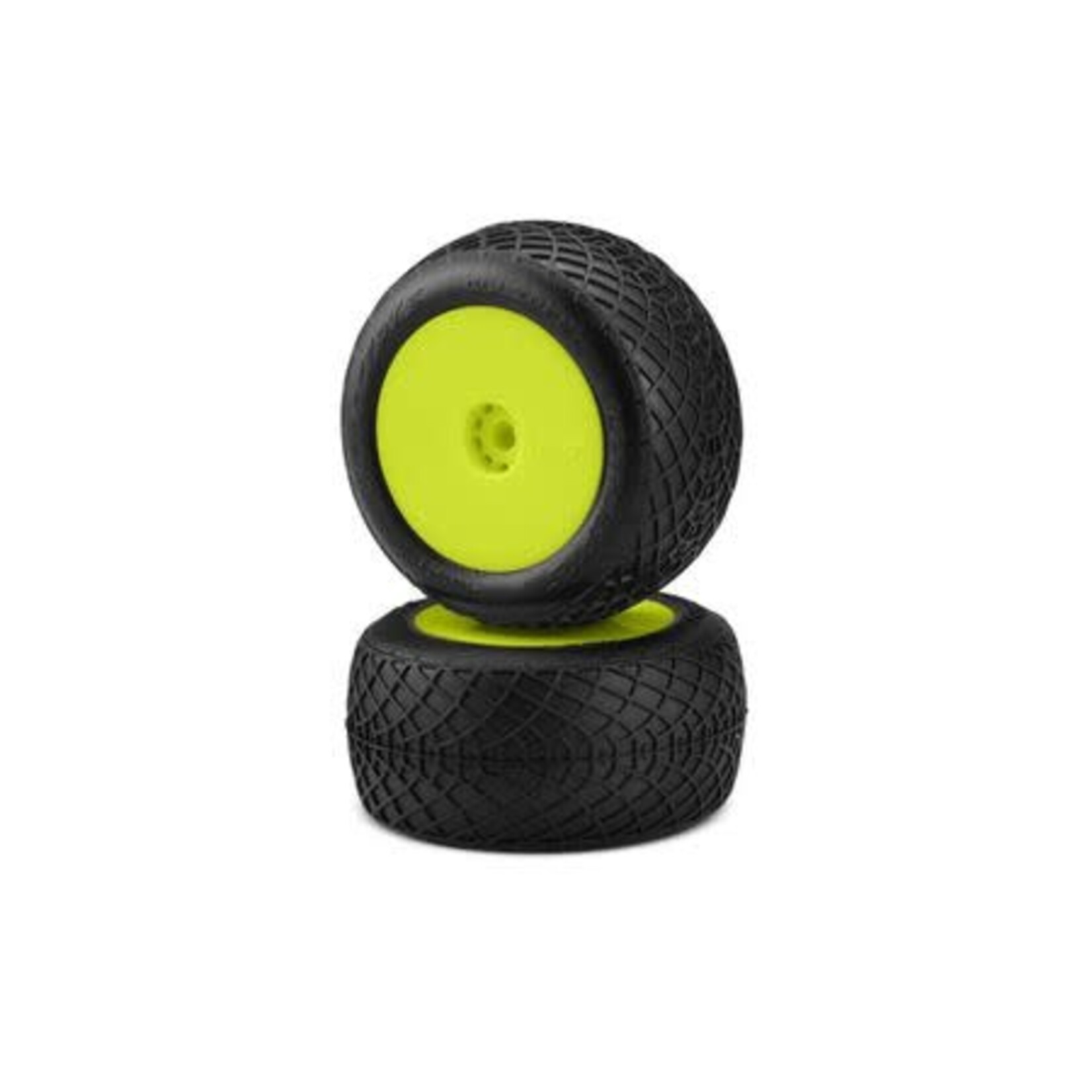 JCONCEPTS JCO40042221  Ellipse Tires, Rear Mounted Yellow Wheels, Green Compound (2): Mini-T/B