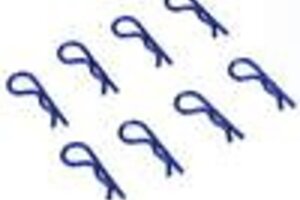 Dynamite DYN5526  Anodized Body Clips, Blue (8)
