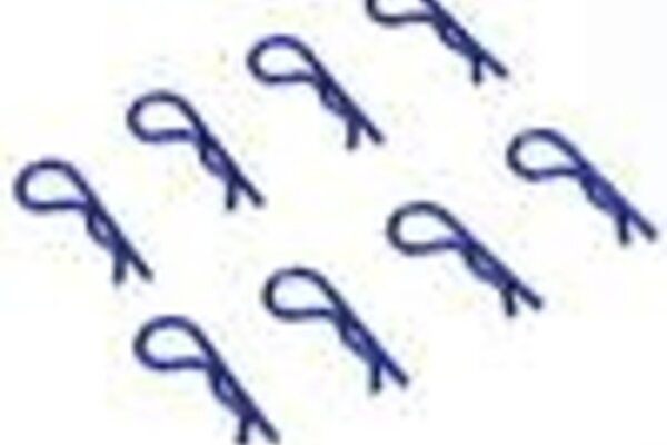 Dynamite DYN5526  Anodized Body Clips, Blue (8)