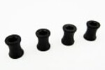 Hot Racing HRARSSLF117X   Black Steel M4 Wheel Barrel Nut Fastener