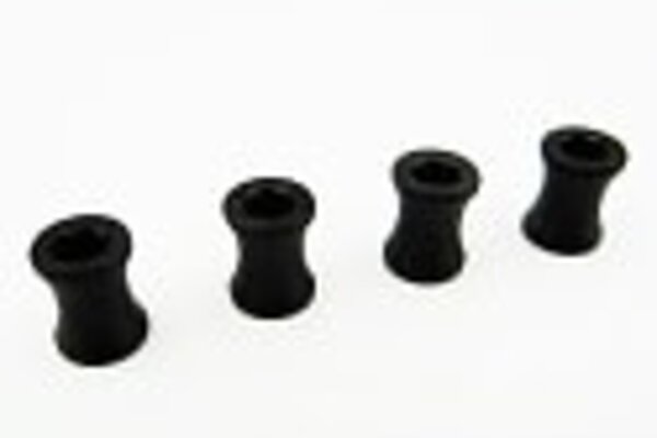 Hot Racing HRARSSLF117X   Black Steel M4 Wheel Barrel Nut Fastener