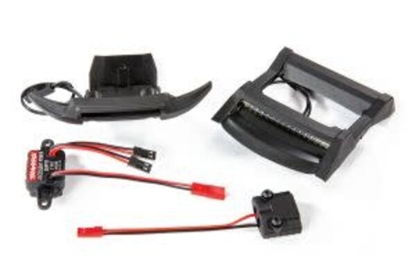 Traxxas 6795 LED light set, complete (includes bumper with LED lights, roof skid plate with LED lights, 3-volt accessory power supply, and power tap connector (with cable)) (fits #6717 body)