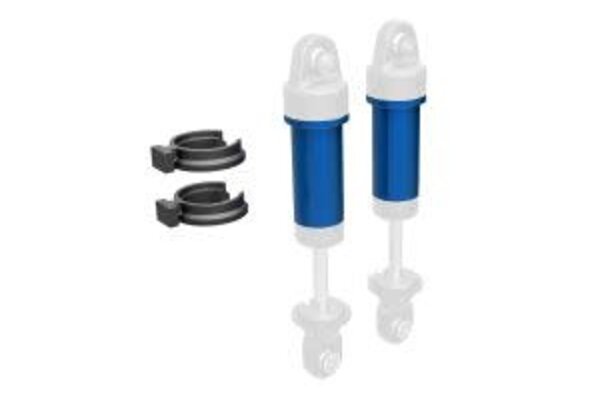 Traxxas 9763-BLUE  Body, GTM shock, 6061-T6 aluminum (blue-anodized) (includes spring pre-load spacers) (2)
