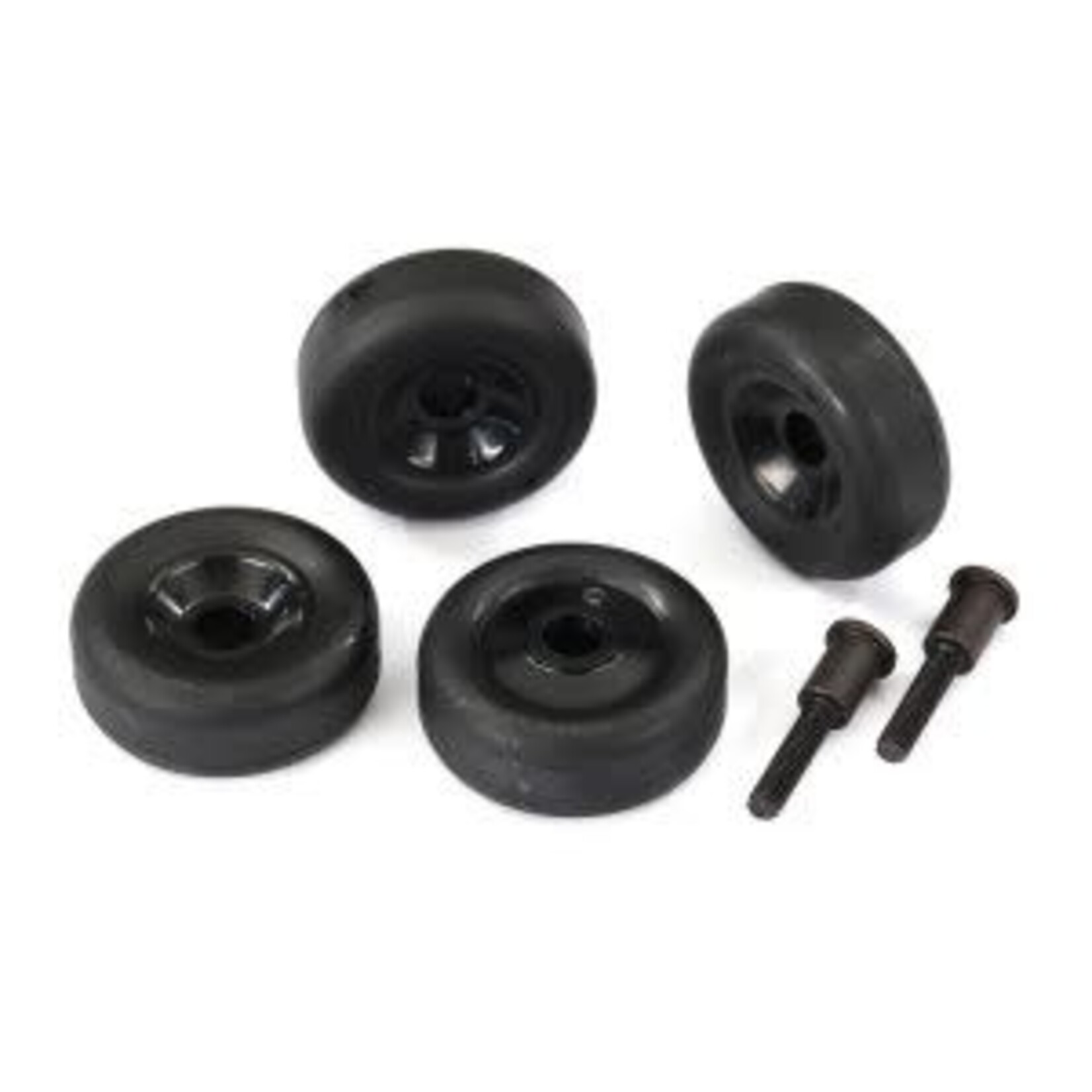 Traxxas 4976  Wheels (4)/ mounting screws (2) (for standard wheelie bar)