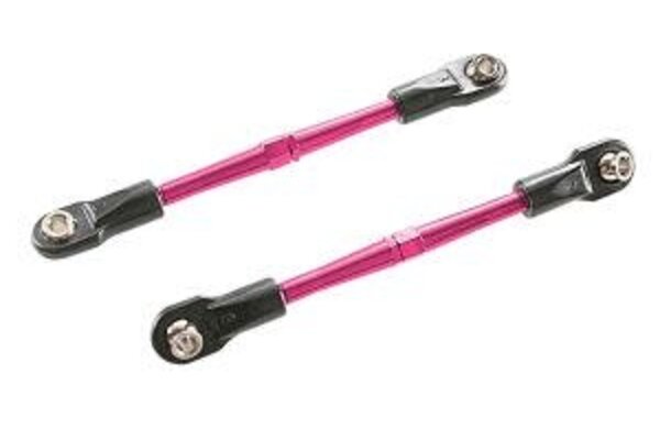 Traxxas 3139X Turnbuckles, aluminum (red-anodized), toe links, 59mm (2) (assembled with rod ends & hollow balls) (requires 5mm aluminum wrench #5477)