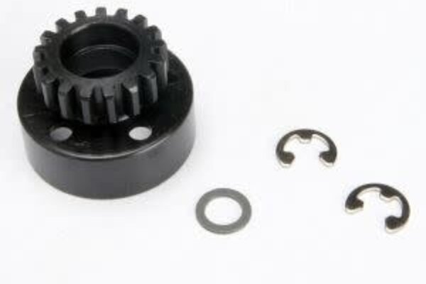 Traxxas 5217 Clutch bell (17-tooth)/5x8x0.5mm fiber washer (2)/ 5mm e-clip (requires 5x11x4mm ball bearings part #4611) (1.0 metric pitch)
