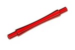 Traxxas 9463R Axle, wheelie bar, 6061-T6 aluminum (red-anodized) (1)/ 3x12 BCS (with threadlock) (2)
