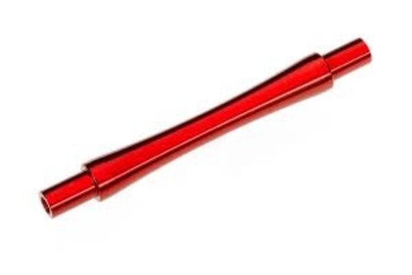 Traxxas 9463R Axle, wheelie bar, 6061-T6 aluminum (red-anodized) (1)/ 3x12 BCS (with threadlock) (2)