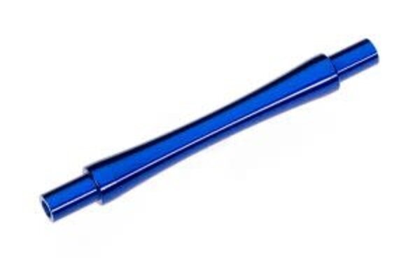 Traxxas 9463X Axle, wheelie bar, 6061-T6 aluminum (blue-anodized) (1)/ 3x12 BCS (with threadlock) (2)