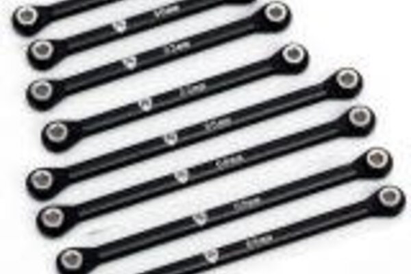 Powerhobby PHBTRX589Black  Powerhobby Aluminum Suspension link Set Traxxas TRX-4M Black TRX4m