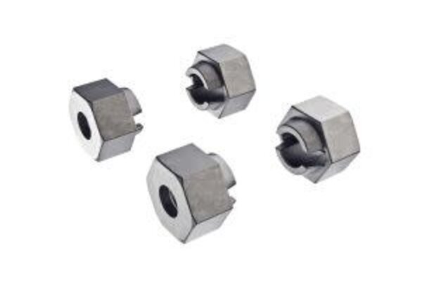 Traxxas 9750A  Wheel hubs, 7mm hex (steel) (4)/ axle pins (8)