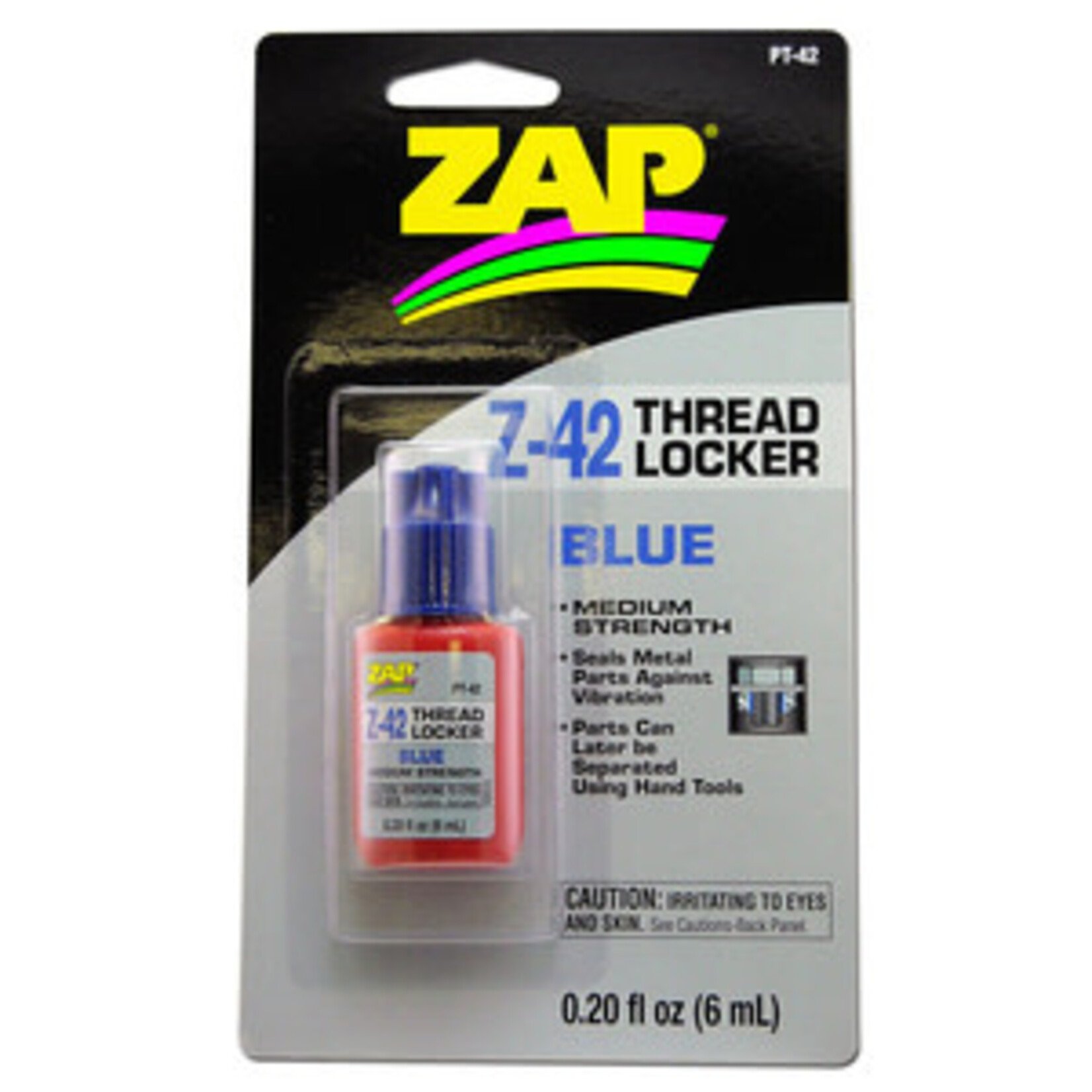 ZAP Glue PAAPT42  Zap Z-42 Blue Thread Locker 0.2oz Bottle