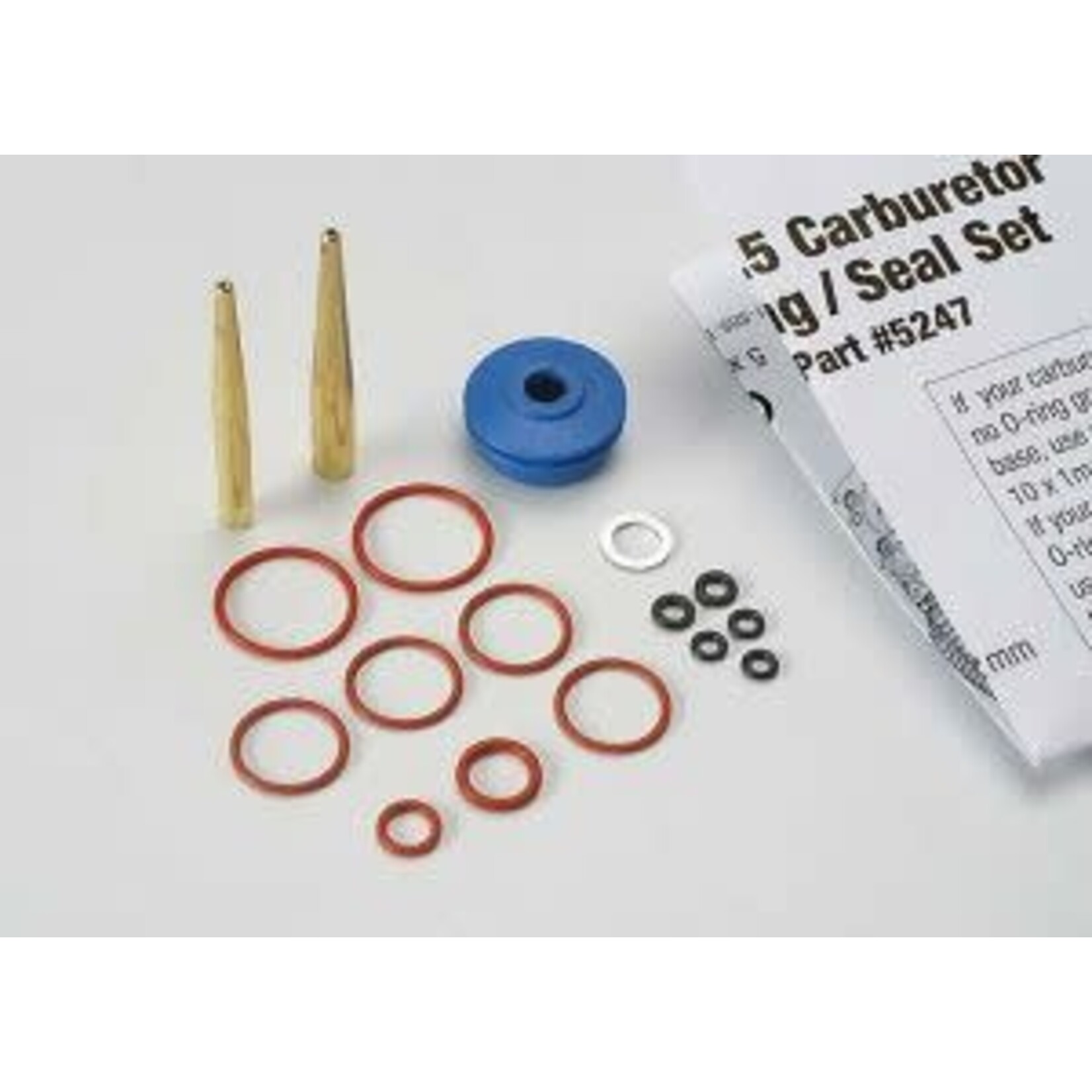 Traxxas 5247 O-ring and seal set, carburetor/ O-rings: 2x1mm (3), 10x1mm (4), 2.5x1.15mm (2), 6.2x1.2mm