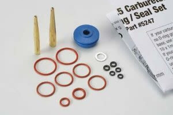 Traxxas 5247 O-ring and seal set, carburetor/ O-rings: 2x1mm (3), 10x1mm (4), 2.5x1.15mm (2), 6.2x1.2mm
