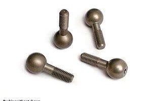 Traxxas 4933X Pivot balls, hard-anodized 7075-T6 aluminum (4)/ pivot ball cap bushings (4)
