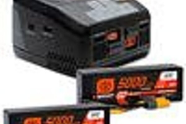 SPEKTRUM SPMXPSS650 Smart Powerstage 6S Surface Bundle: 5000mAh 3S LiPo Battery, IC5 (2) / S2100 Charger