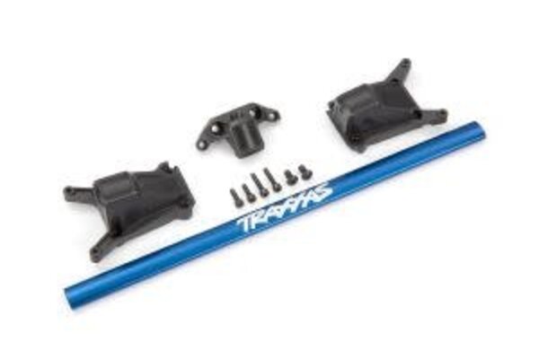 Traxxas 6730X Chassis brace kit, blue (fits Rustler® 4X4 or Slash 4X4 models equipped with Low-CG chassis)