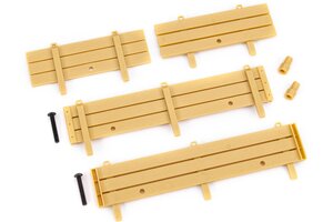 Traxxas 9798  Stake sides, utility trailer (complete set)/ spare tire mount (2)/ 3x18mm BCS (2)