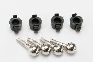 Traxxas 7033 Pivot balls (4)/ pivot ball caps (4)