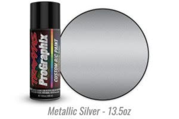 Traxxas 5073X Body paint, ProGraphix™, metallic silver (13.5oz)