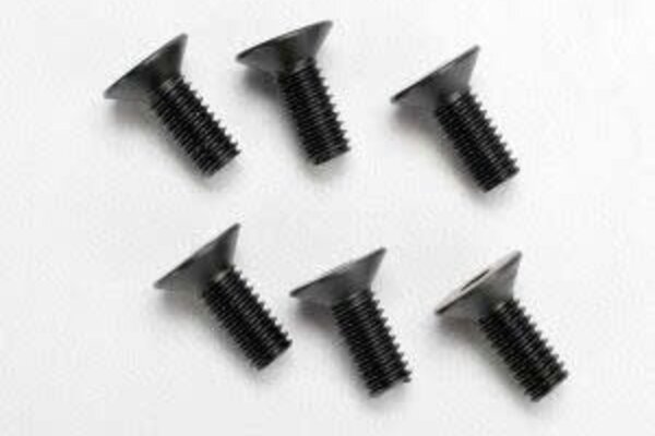 Traxxas 2535 Screws, 4x10mm countersunk machine (hex drive) (6)