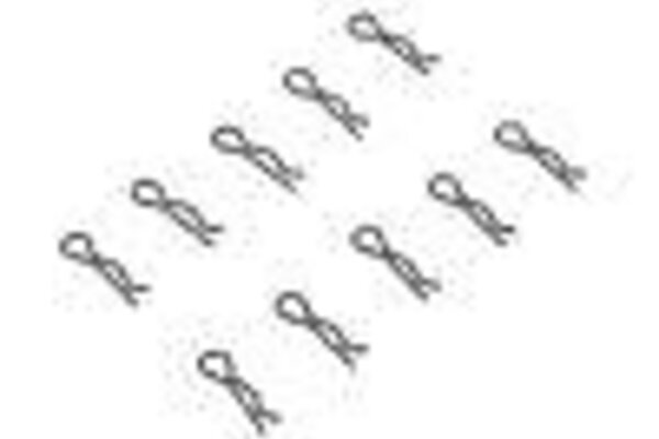 Axial Racing AX31374 3mm Body Clip Black (10)