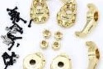 Powerhobby PHBPHTRX401   Traxxas TRX-4 Brass Upgrade Steering / Portal / C Hubs /