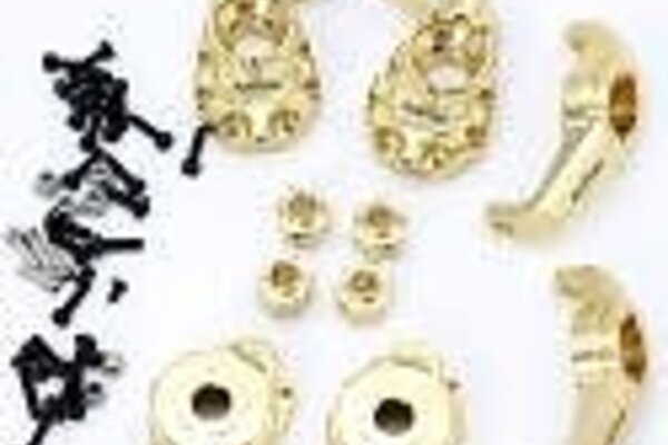 Powerhobby PHBPHTRX401   Traxxas TRX-4 Brass Upgrade Steering / Portal / C Hubs /
