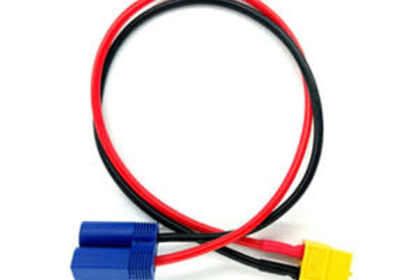 Racers Edge RCE1682  Charge Adapter: EC5 Device to Female XT60, 300mm Wire